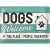 Placa metalica - Dogs Welcome - 30x40 cm